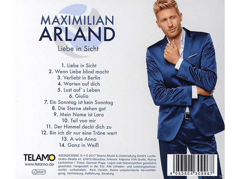 Thumbnail - Maximilian Arland - Liebe In Sicht (CD)
