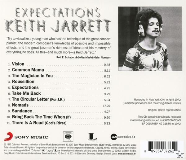Keith Jarrett - Expectations  - (CD)