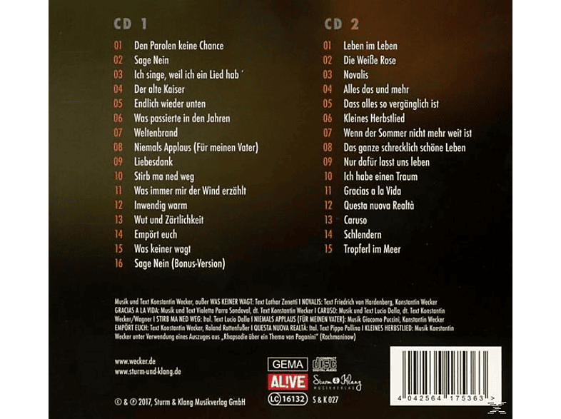 Thumbnail - Konstantin Wecker - Poesie und Widerstand (CD)