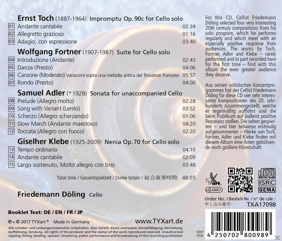 CD-Rückseite mit Text. Eine Liste von Liedern und ein Textabsatz. Weißer Hintergrund.