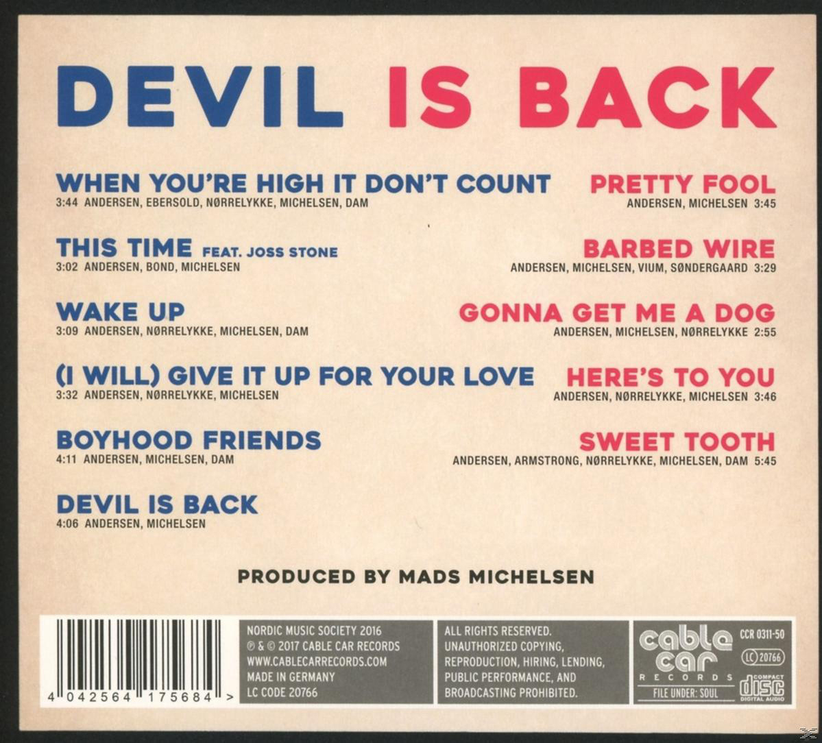 Mike Andersen - Devil Is Back  - (CD)
