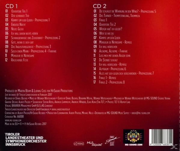 Uwe Kröger, Original Cast Innsbruck - NOSTRADAMUS - DEUTSCHSPRACHIG  - (CD)