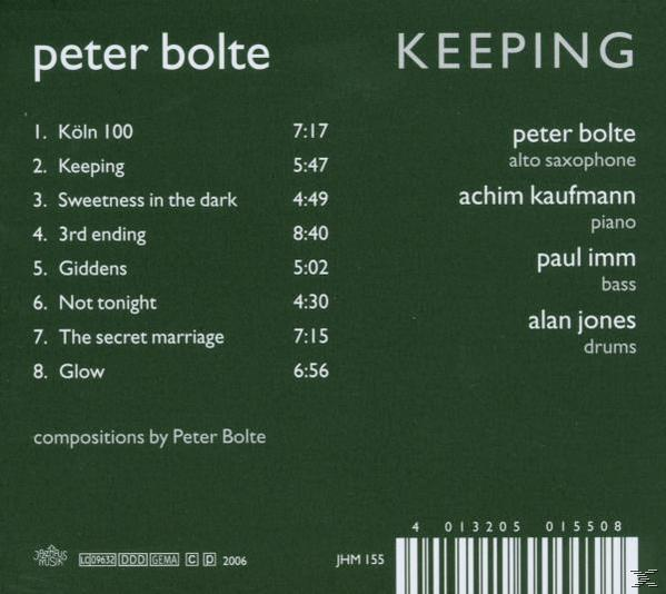 Peter Bolte - Keeping  - (CD)