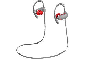 CELLULARLINE GRASSHOPPER BT - Bluetooth Kopfhörer mit Ohrbügel (In-ear, Grau/Rot)