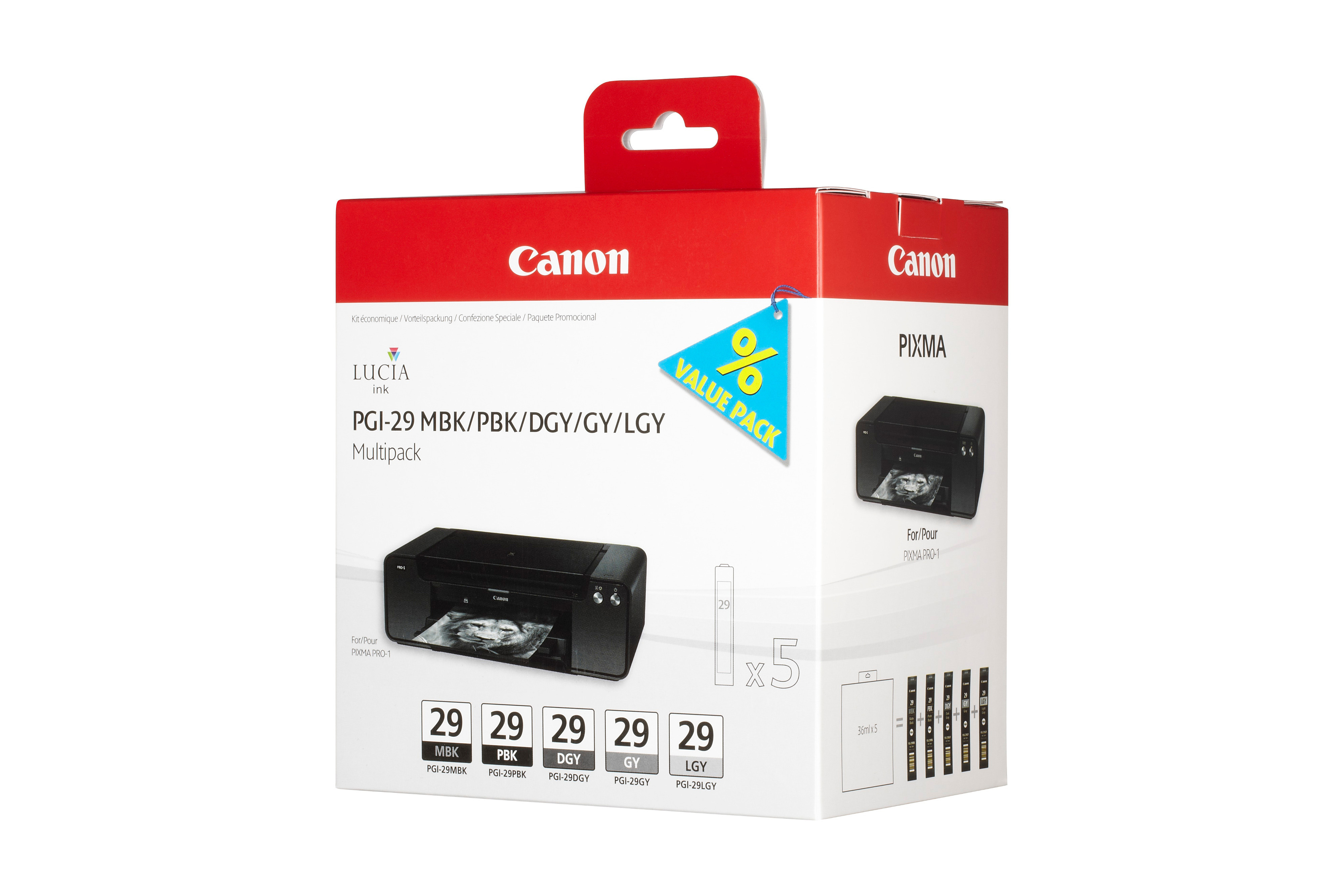 CANON PGI-29 Tintenpatrone Schwarz/Grau (4868B005)