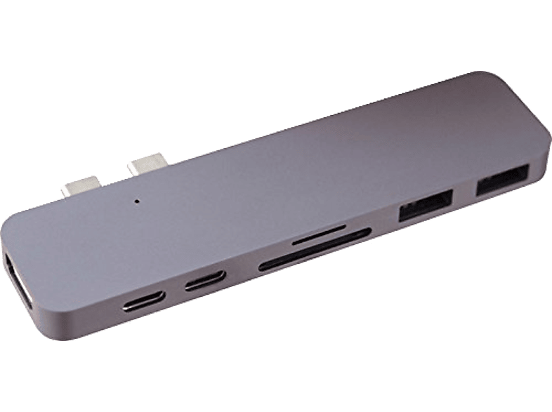 HYPER Hub USB-C 7-in-1 Thunderbolt 3 voor MacBook Pro 2016 Space Gray (GN28B-SPACEGR)
