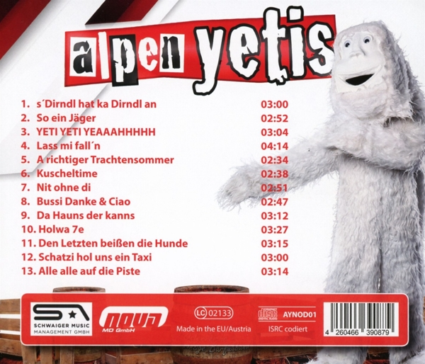 Die Alpenyetis - Nit ohne di  - (CD)