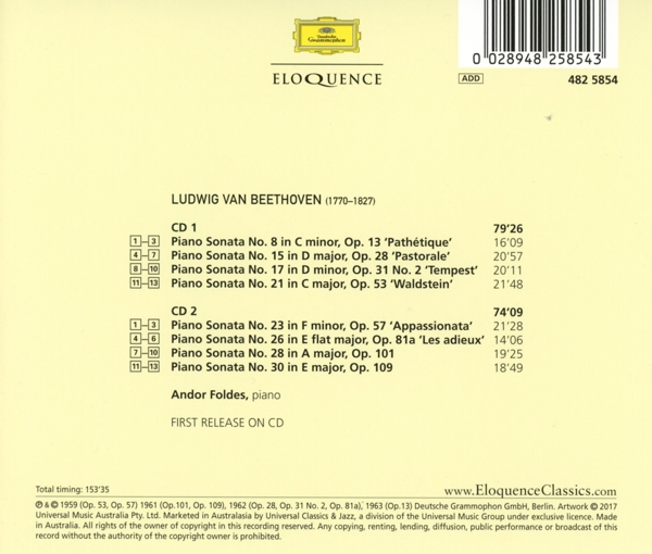 Foldes Andor - Klaviersonaten  - (CD)