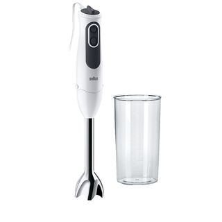 BRAUN Multiquick 3 Vario MQ 3100WH Smoothie+ Stabmixer Weiß/Grau (750 Watt, 0.6 Liter (Messbecher))