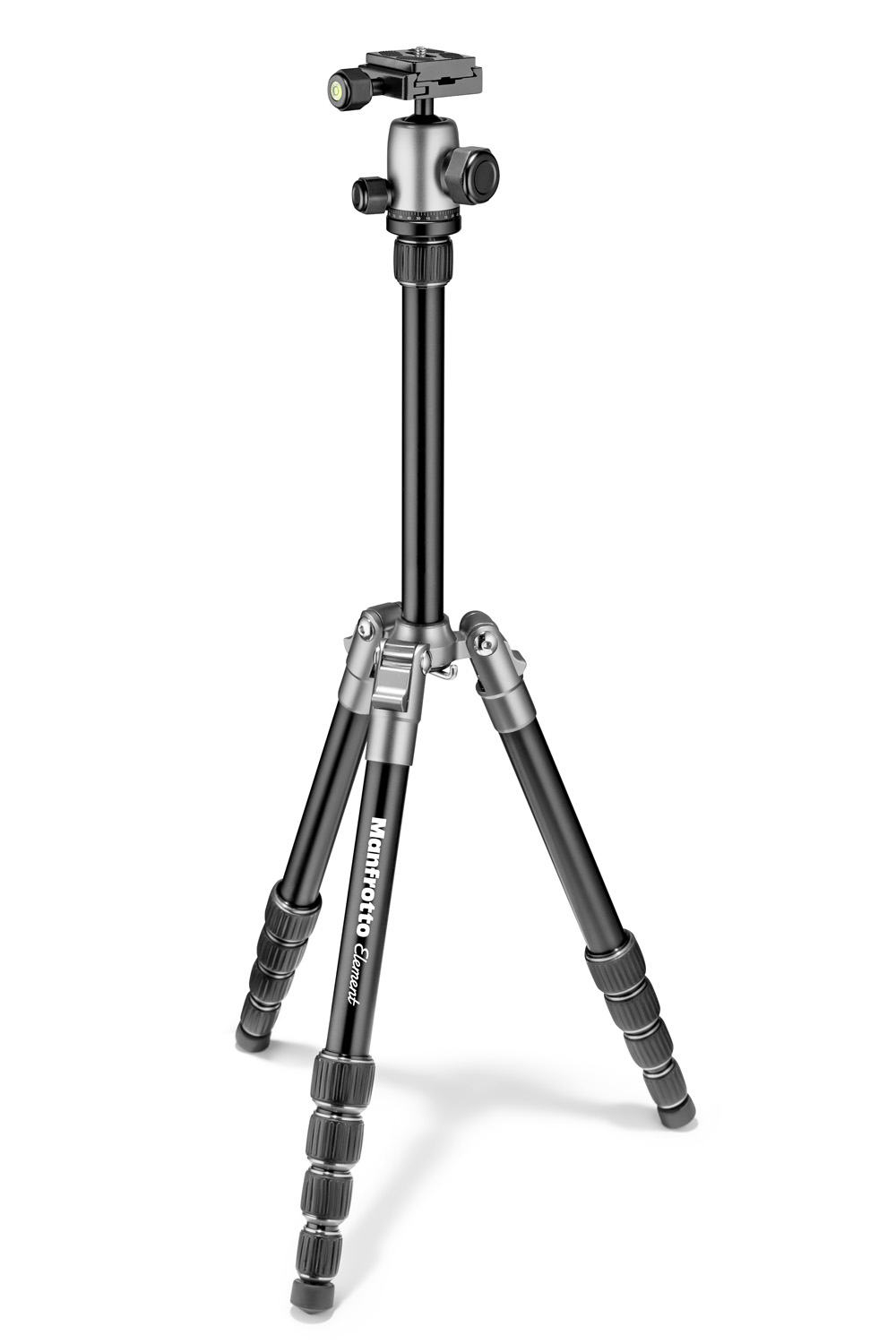 MANFROTTO MKELES5 bis Grau/Schwarz, Stativ offen Stativ, mm Element 1340 Dreibein Höhe