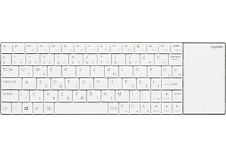 RAPOO E2710 fehér vezeték nélküli billentyűzet, touchpad (157234)