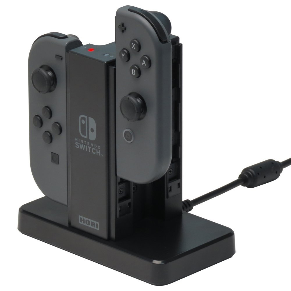 Base di ricarica. Controller Nintendo Switch. Base nera.