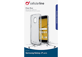 CELLULARLINE Clear Duo - Handyhülle (Passend für Modell: Samsung Galaxy J7 (2017))