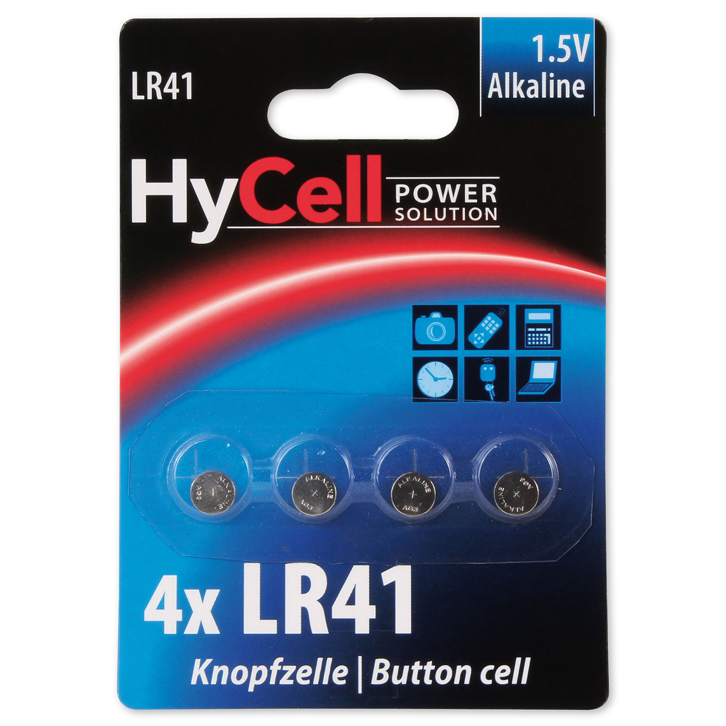 ANSMANN 1516-0025 LR41 Knopfzelle, Alkaline, 1.5 Volt 4 Stück