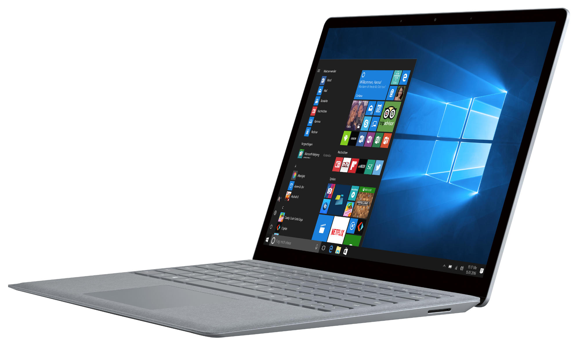 MICROSOFT Surface Laptop - 13,5 Zoll - Intel® Core™ i5 i5-7200U - 4 GB - 128 GB - Intel® HD 620 - Windows 10