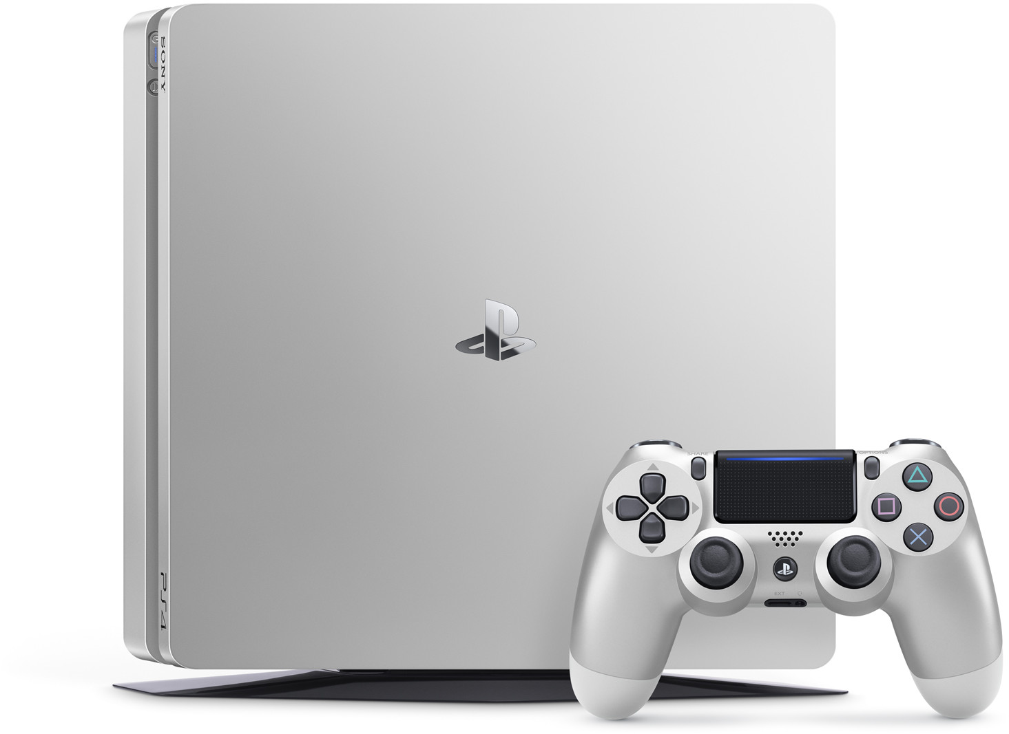 PLAYSTATION PS4 Slim 500 GB Silver + 2 PS4 DualShock controllers