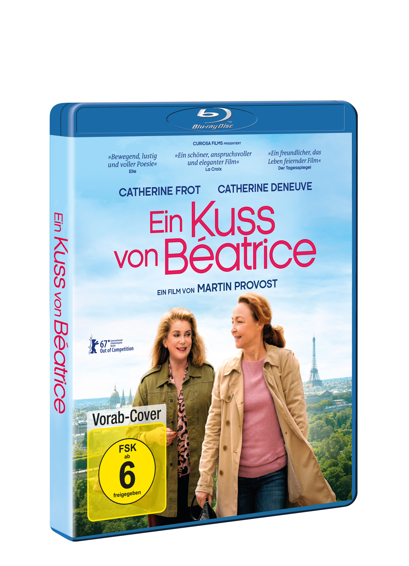 Blu-ray-Cover. Zwei Frauen, Catherine Frot und Catherine Deneuve. Titel: Ein Kuss von Beatrice.