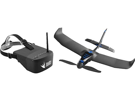 TOBYRICH SMARTPLANE PRO FPV BLACK - Virtual Reality Flugzeug (Schwarz/Blau)