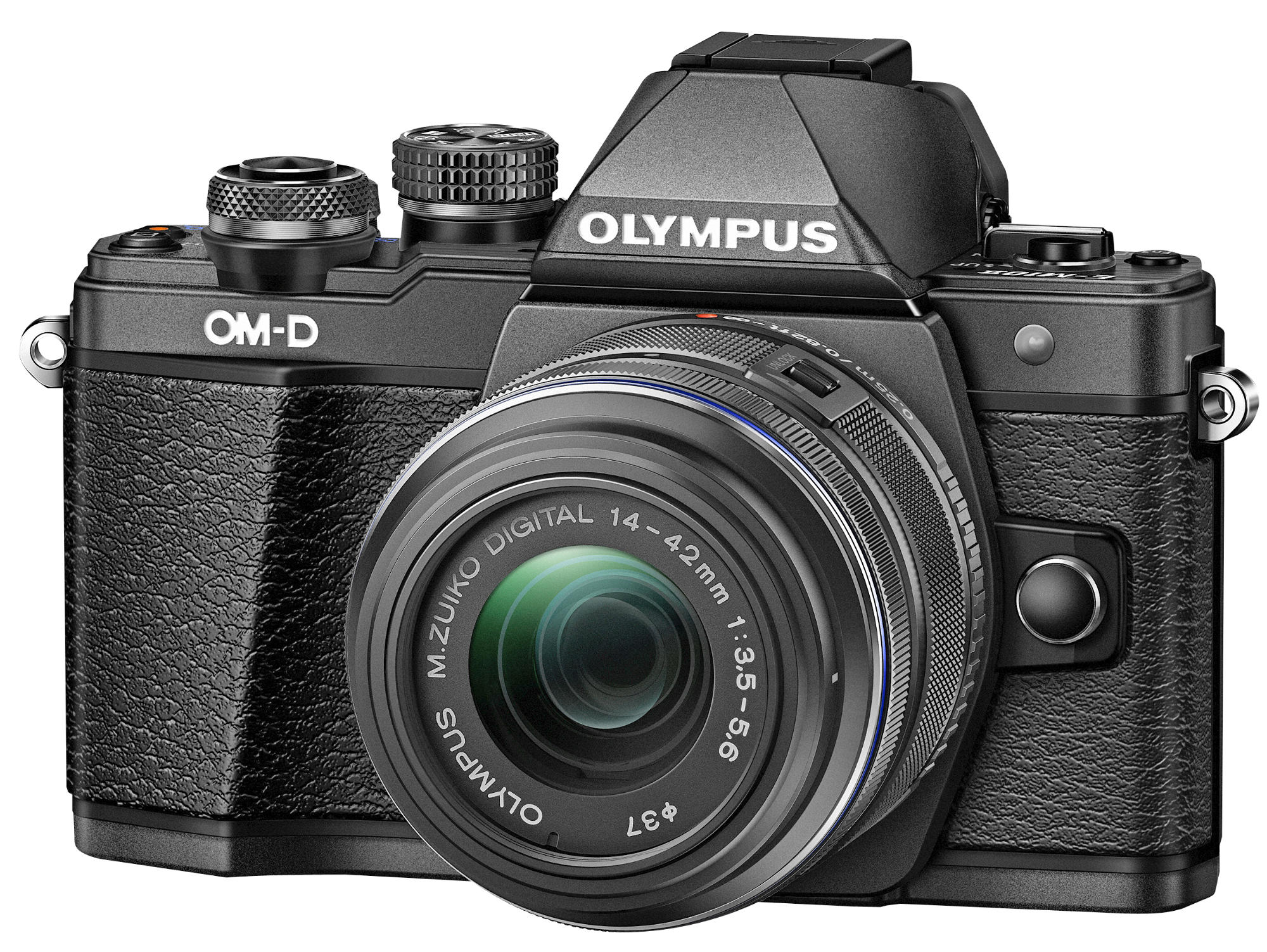OLYMPUS OM-D E-M10 Mark II  Systemkamera mit Objektiv 14-42 mm, 7,6 cm Display Touchscreen, WLAN