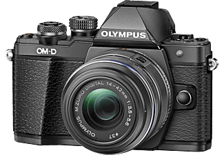 OLYMPUS OM-D E-M10 Mark II  Systemkamera 16.1 Megapixel mit Objektiv 14-42 mm f/3.5-5.6, 7,6 cm Display Touchscreen, WLAN