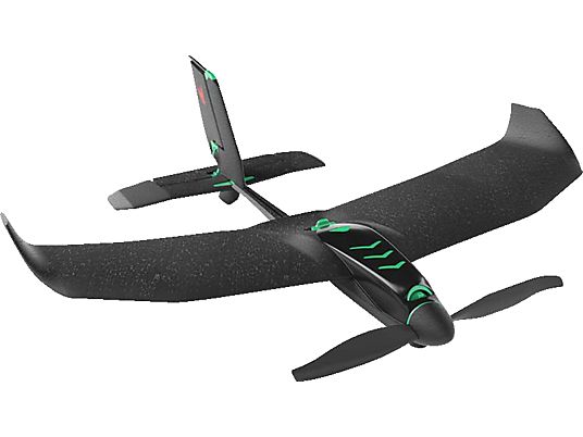 TOBYRICH SmartPlane Pro - Drone - Nitro-Booster per veloci competizioni aeree - Nero/Verde - Aereo acrobatico e da corsa (Nero/verde)