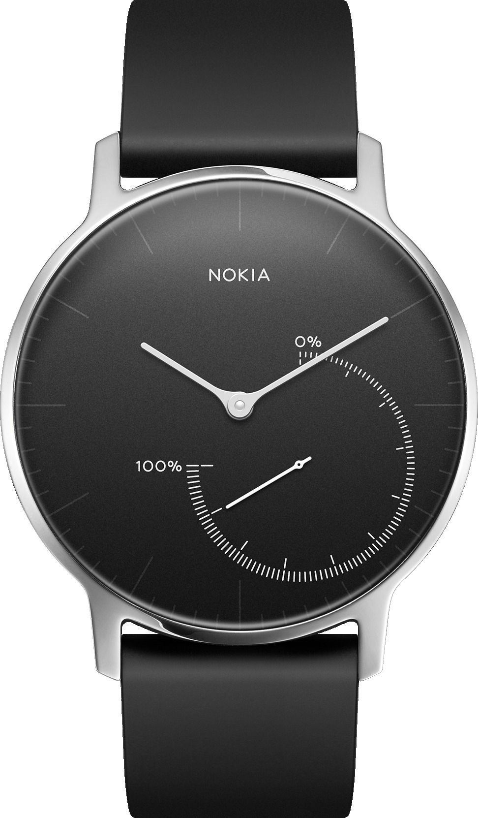 NOKIA Activité STEEL Activity Tracker Silikon, 195 mm, Schwarz