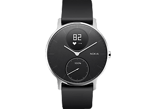 WITHINGS-NOKIA Nokia Steel HR - Orologio per il monitoraggio della frequenza cardiaca e dell'attività fisica - sensore di attività (Nero)