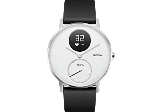 WITHINGS-NOKIA Nokia Steel HR - Orologio per il monitoraggio della frequenza cardiaca e dell'attività fisica - sensore di attività (Nero/Bianco)