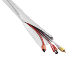 Gewebeschlauch Kabelbündelschlauch 179778 in Weiß