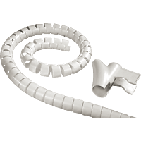 HAMA 179775 Kabelbündel-Schlauch, 1,5 m, 30 mm, Weiß