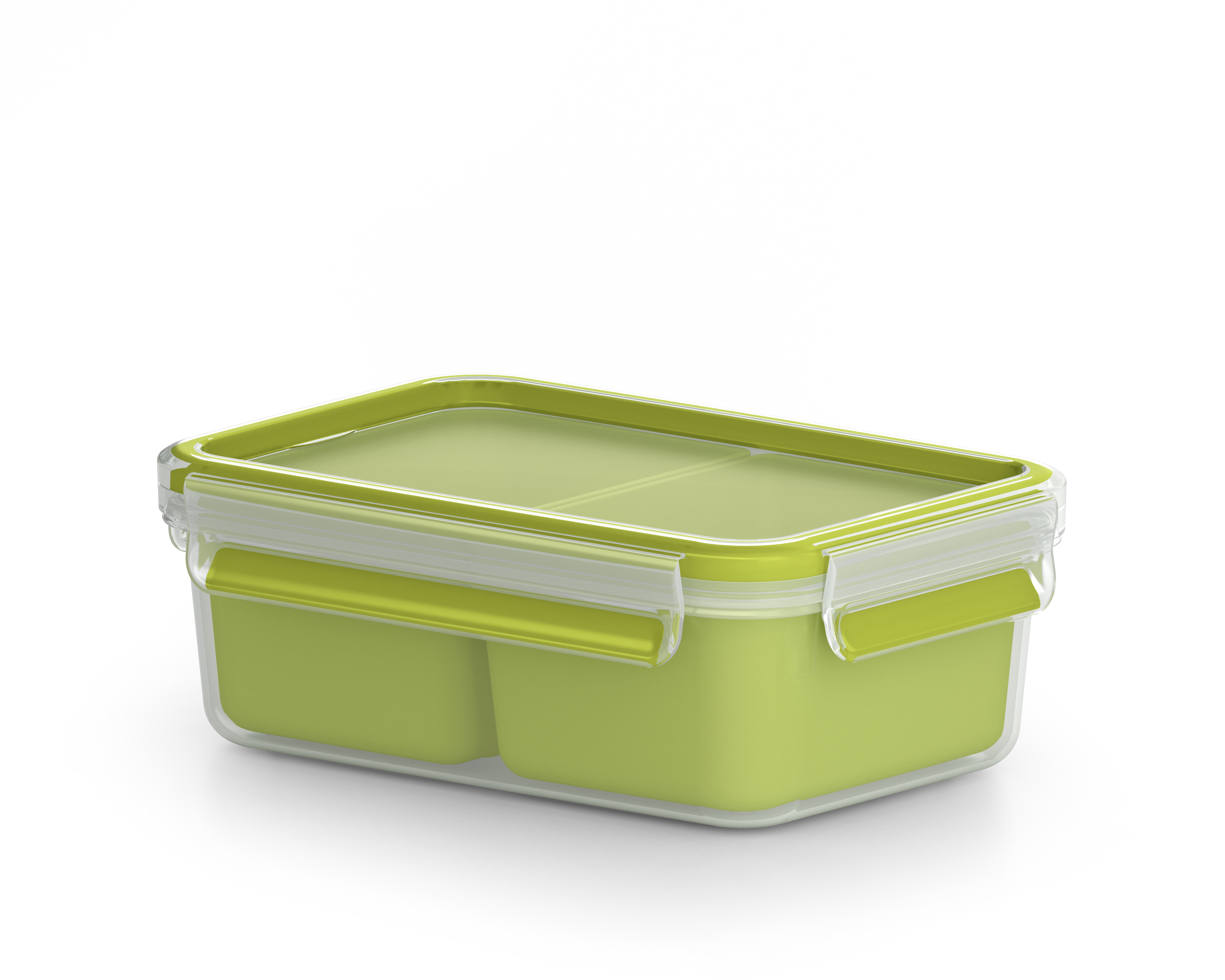 EMSA 518101 Clip & Go Snackbox Transparent/Grün