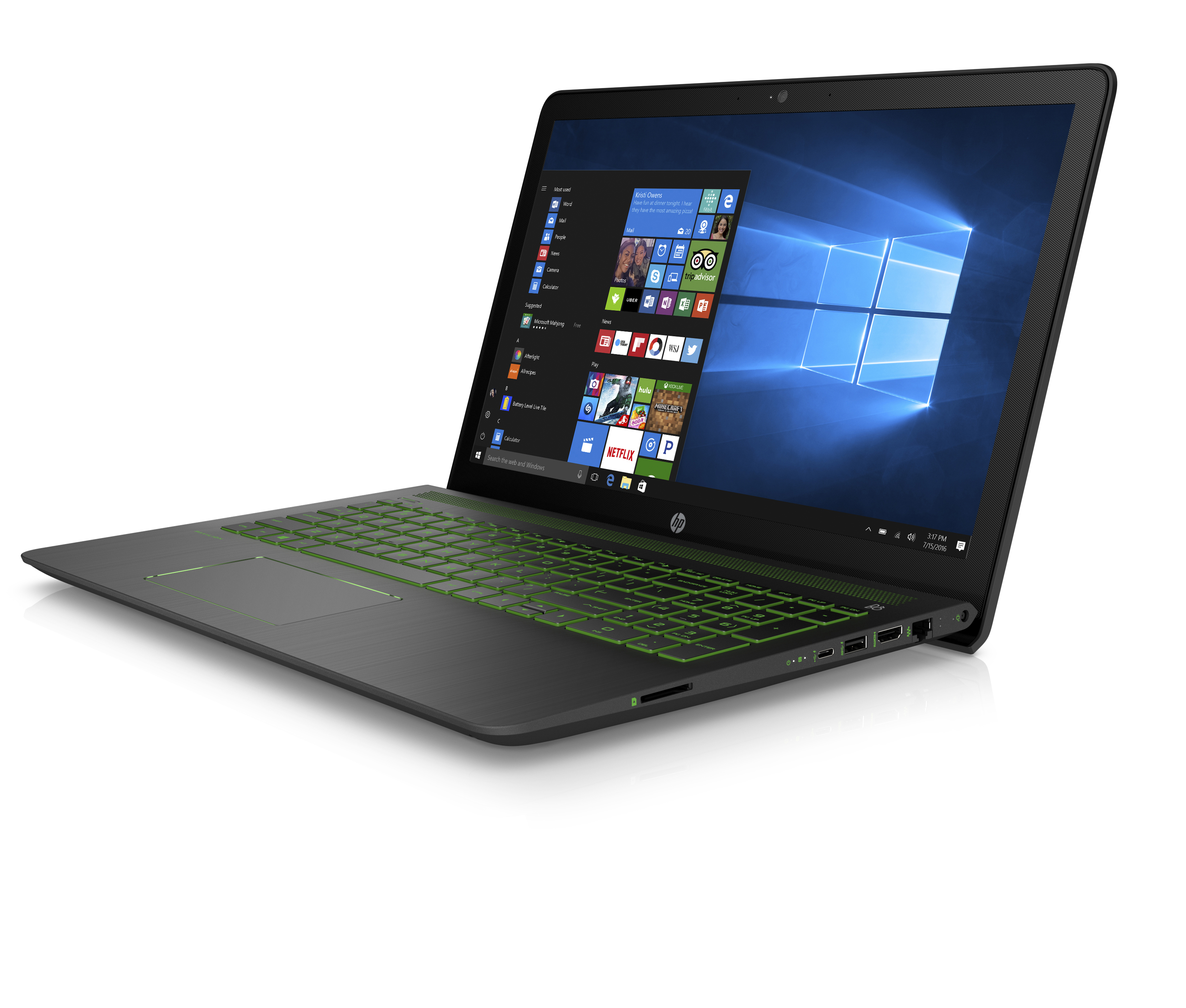 HP Pavilion Power - 15,6 Zoll - Intel® Core™ i7 i7-7700HQ - 8 GB - 1 TB - NVIDIA GeForce® GTX 1050 - Windows 10 Home (64 Bit)