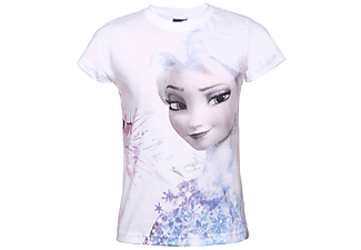 Jégvarázs - Elsa - lány rövid ujjú, fehér - 128- 134 - póló