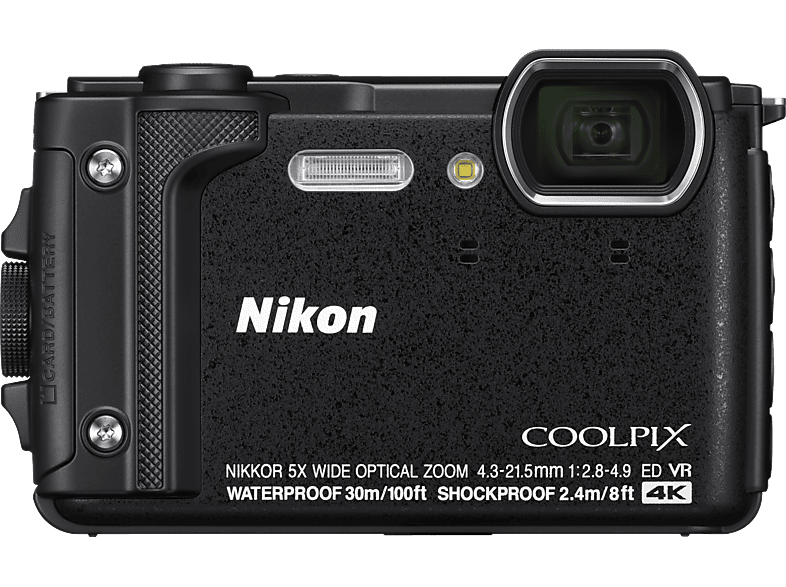 NIKON Coolpix Digitalkamera Zoom, TFT-LCD, WLAN Schwarz, , W300 opt. 5x