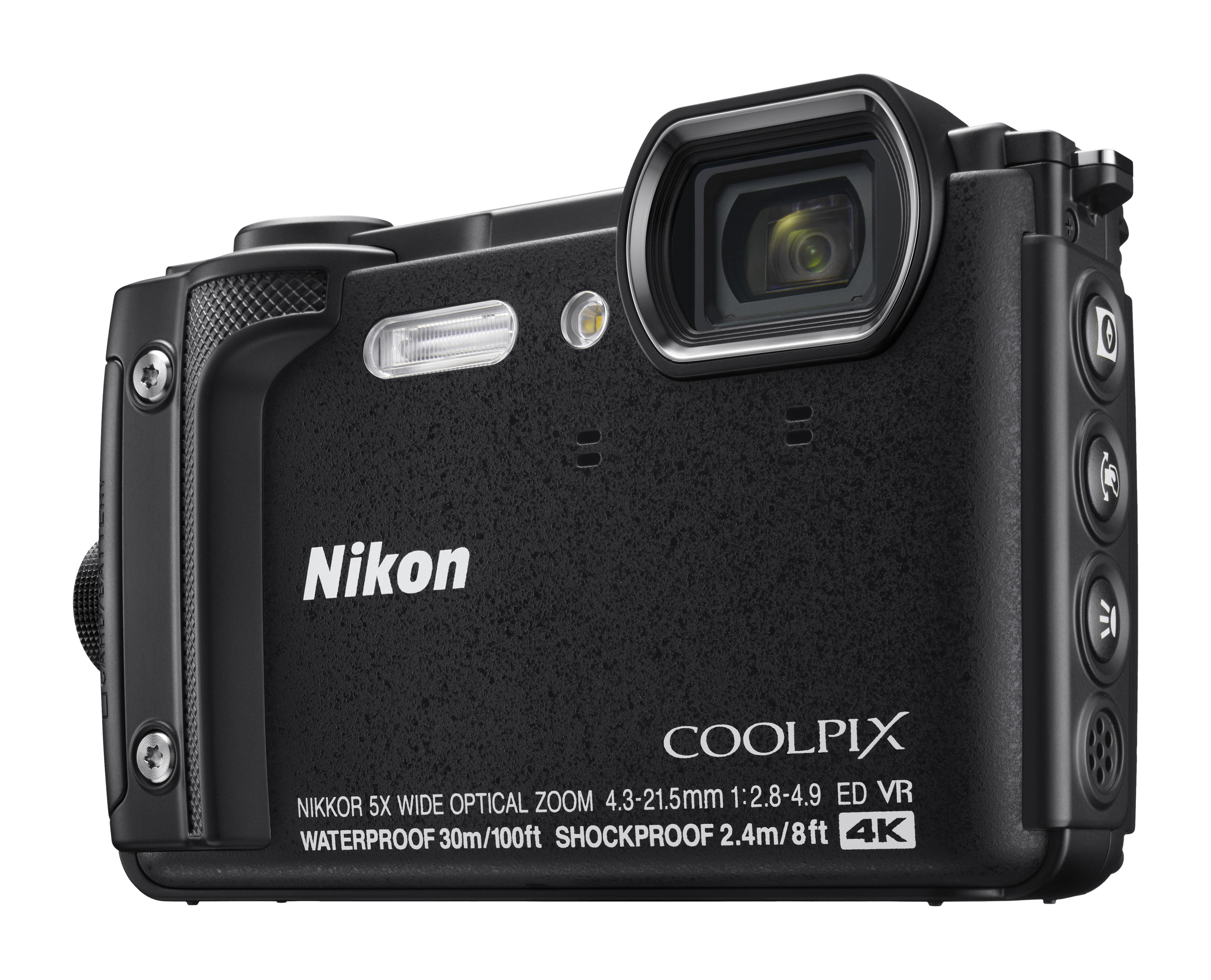NIKON Coolpix W300 Digitalkamera Schwarz, 5x opt. Zoom, TFT-LCD, WLAN