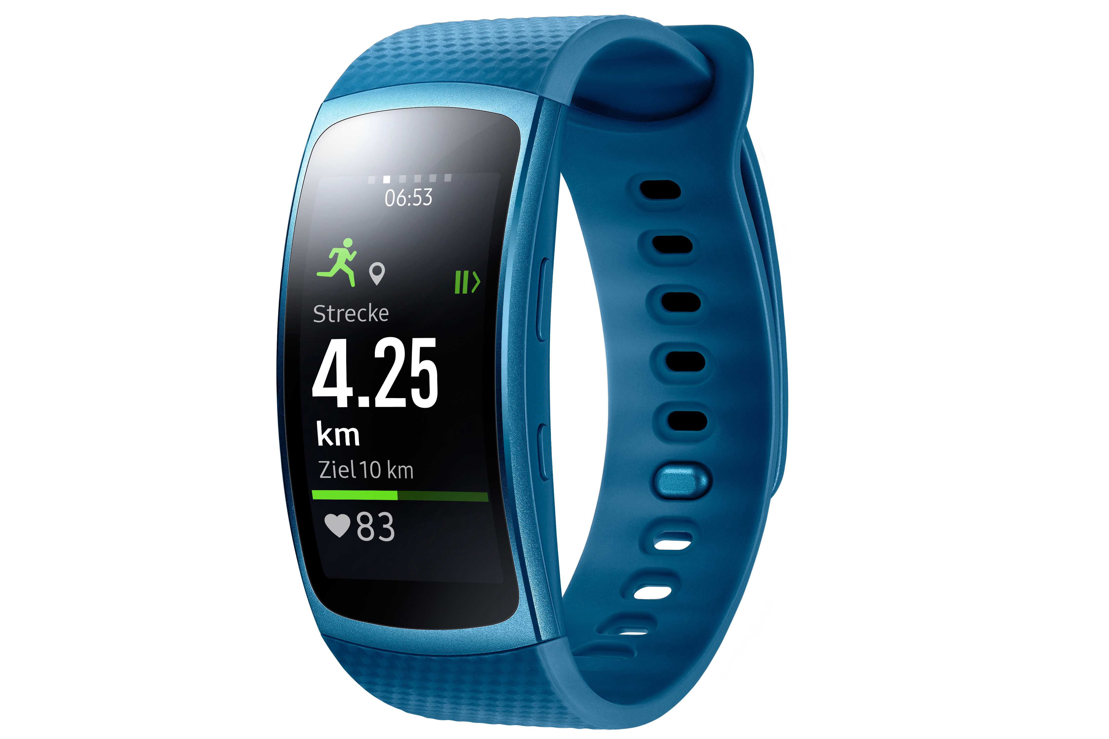 SAMSUNG Gear Fit Smartwatch Kunststoff, S, Blau Smartwatch