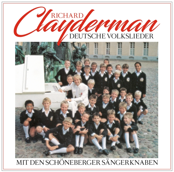 Albumcover von Richard Clayderman, mit Chor, und Text auf Deutsch.