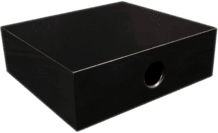 Aktiv Subwoofer Flatsub Midi für Wandmontage, Black Piano