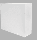 Aktiv Subwoofer Flatsub Midi für Wandmontage, White Satin