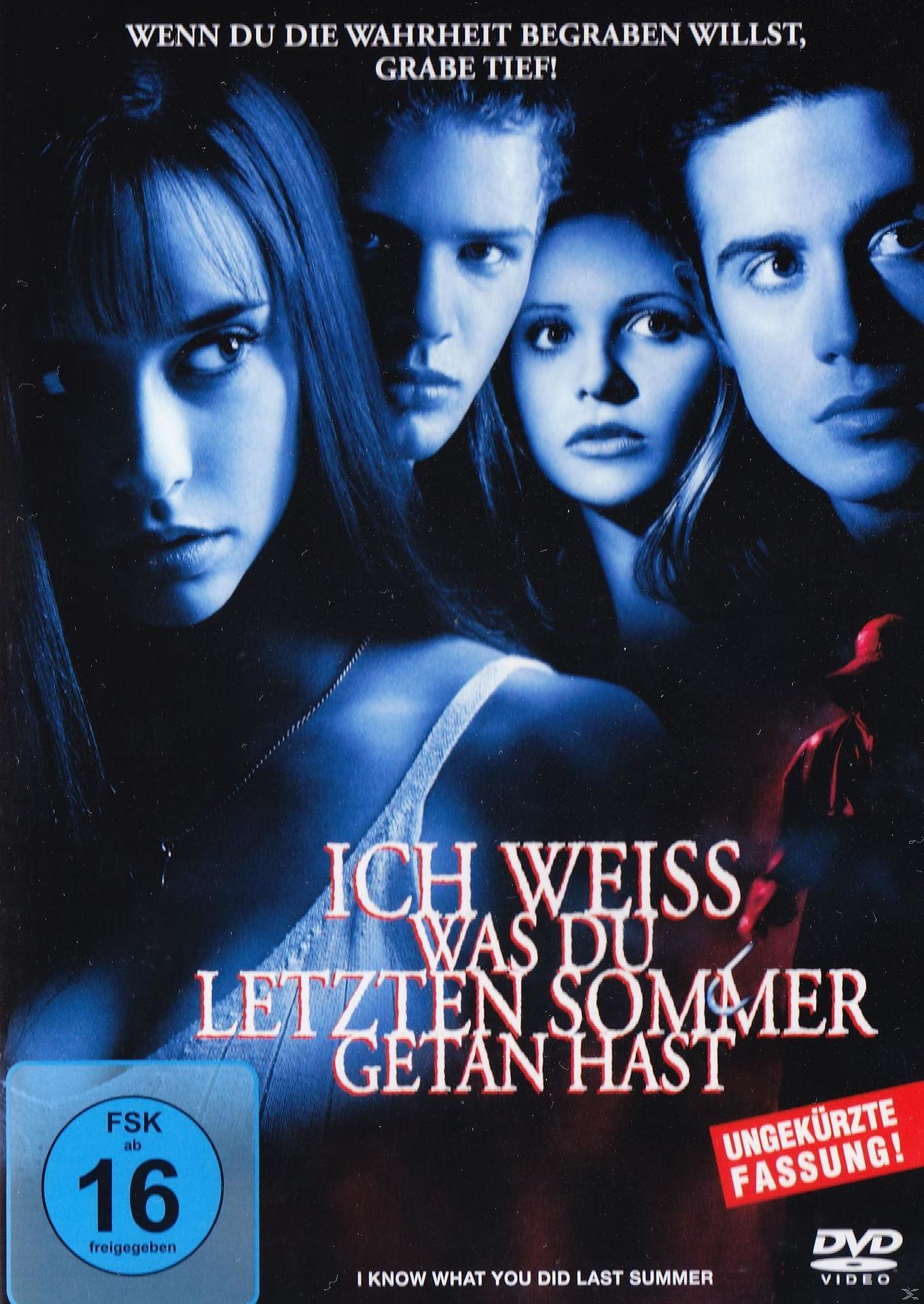 Ich weiß, was Du letzten Sommer getan hast DVD
