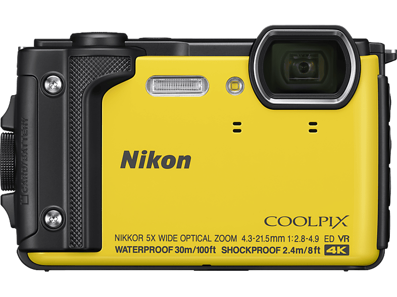 NIKON Coolpix W300 Digitalkamera Gelb, , TFT-LCD, WLAN $[Gelb 