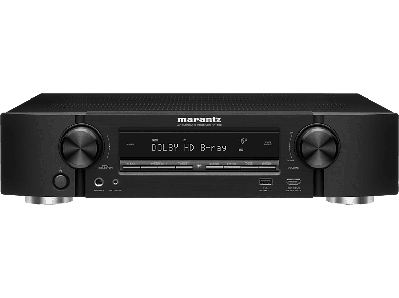 MARANTZ NR1508 AVReceiver (5.2 Kanäle, Schwarz) AVReceiver Schwarz