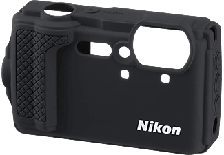 NIKON Nikon Custodia protettiva in silicone - Per Nikon COOLPIX W300 - Nero - Rivestimento in silicone (Nero)