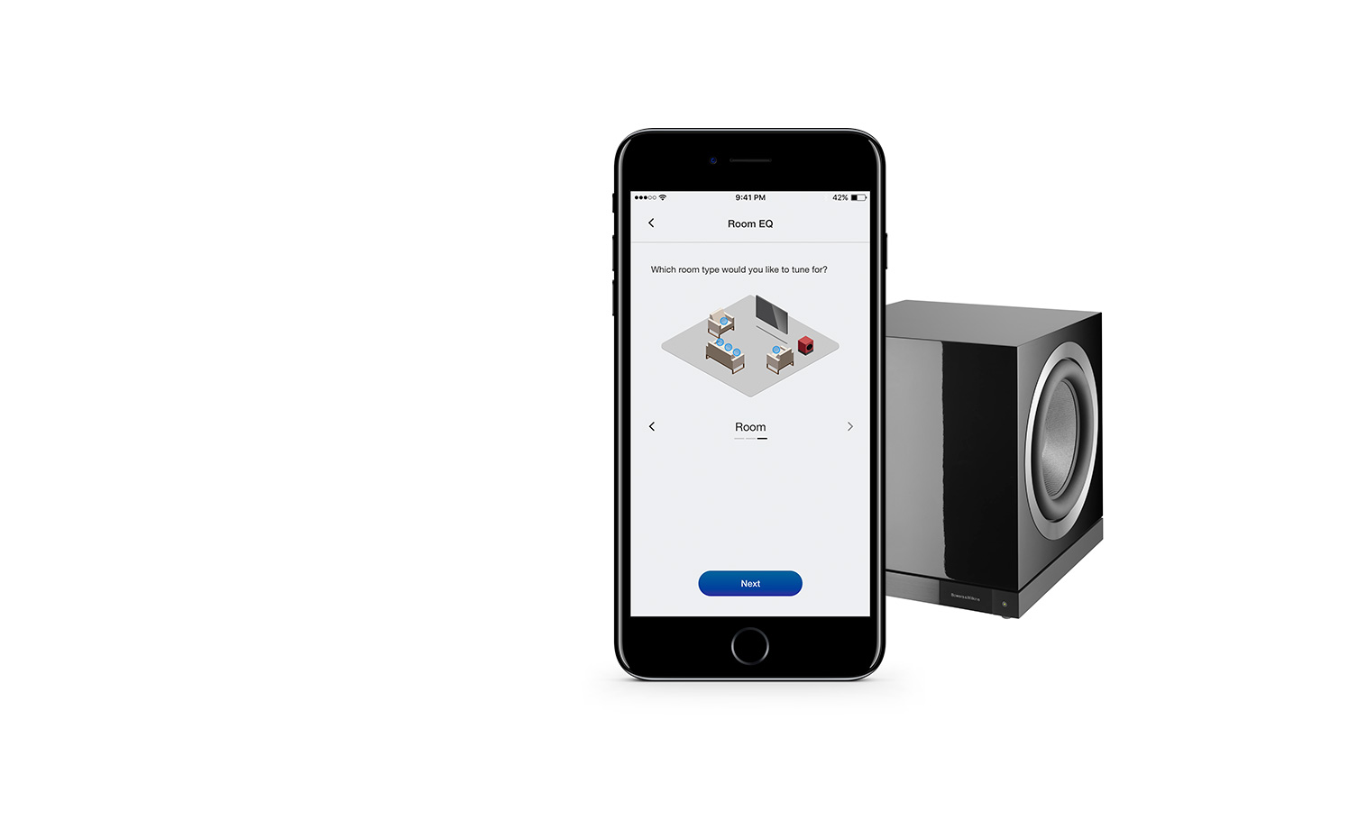 BOWERS & WILKINS Subwoofer DB3D, gloss black