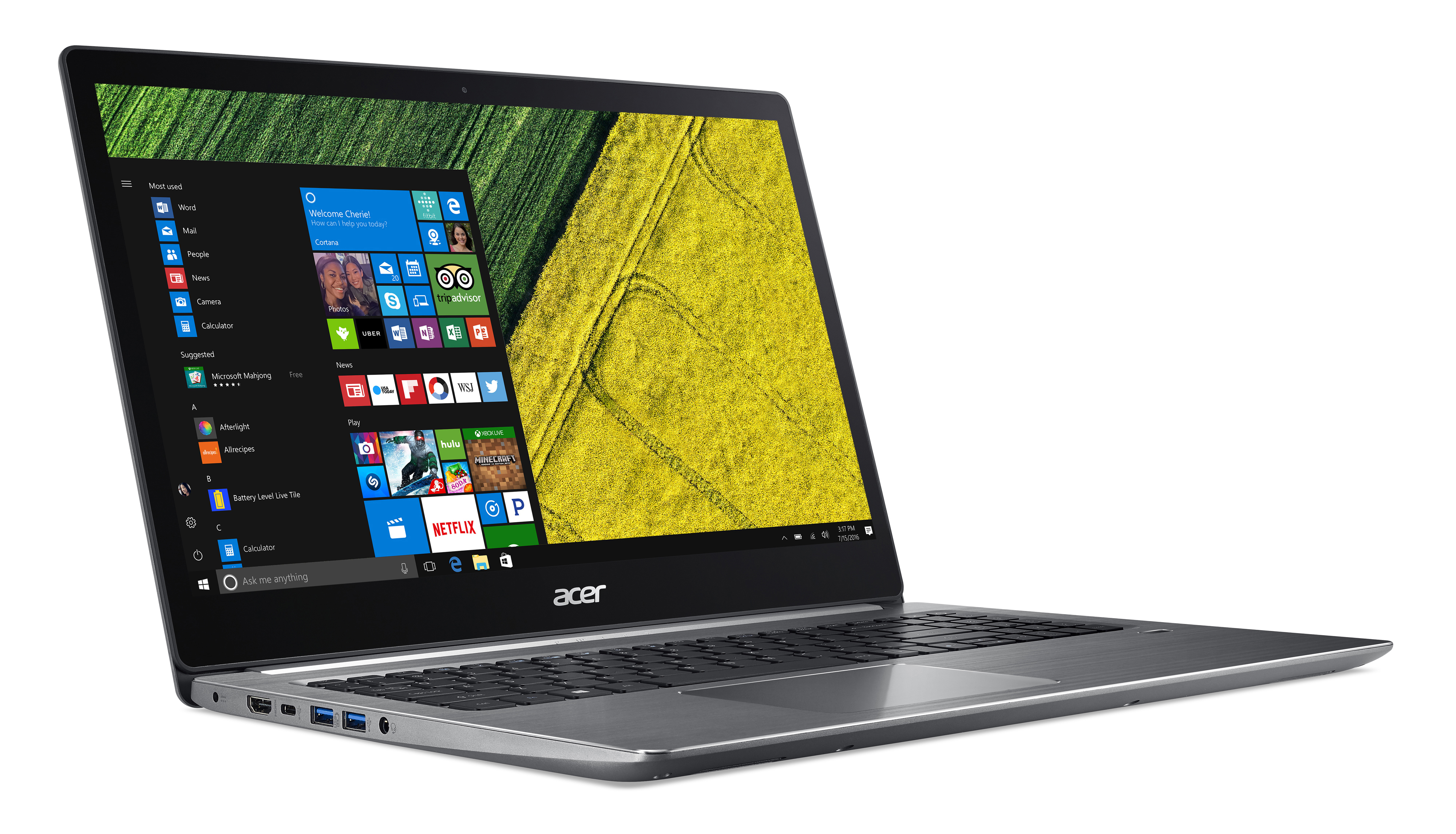 ACER Swift 3 (F315-51G-572S) - 15,6 Zoll - Intel® Core™ i5 i5-7200U - 8 GB - 128 GB - NVIDIA GeForce® MX130 - Windows 10 Home (64 Bit)