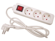 Steckdosenleiste ETV3515 3-fach, 5 m, weiß