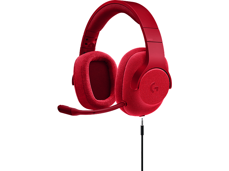 LOGITECH Gamingheadset G433 7.1 Surround Fire Red
