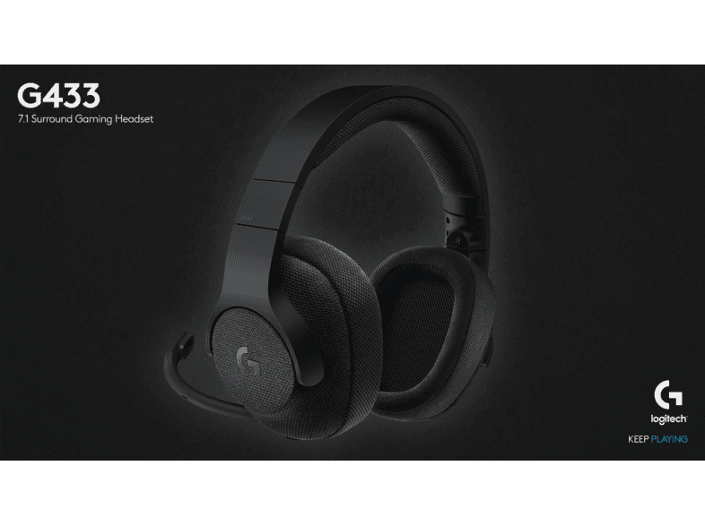 Logitech Gamingheadset G433 7 1 Surround Triple Black