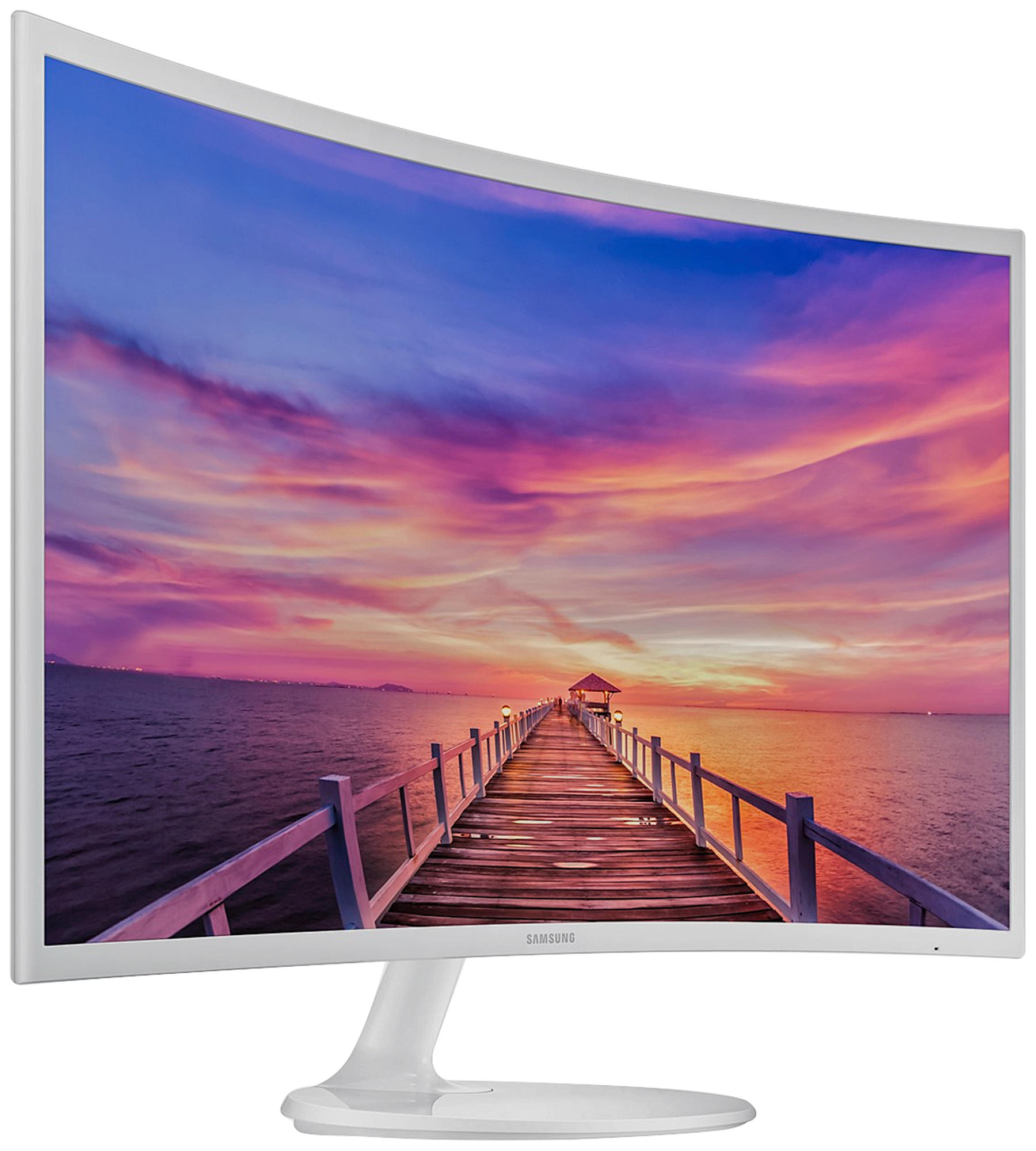 Monitor - Samsung C32F391FWU, 31.5", Curvo, Full HD, Blanco