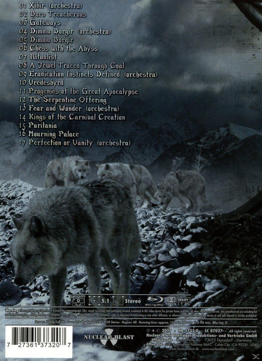 Albumcover mit weißen Wölfen in verschneiter Landschaft, Trackliste im oberen Bereich.